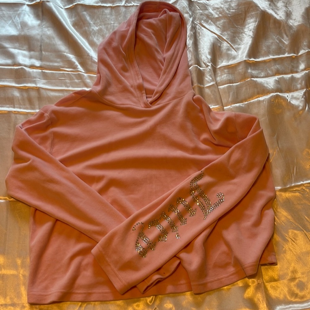 Light Pink juicy couture pull over hoodie